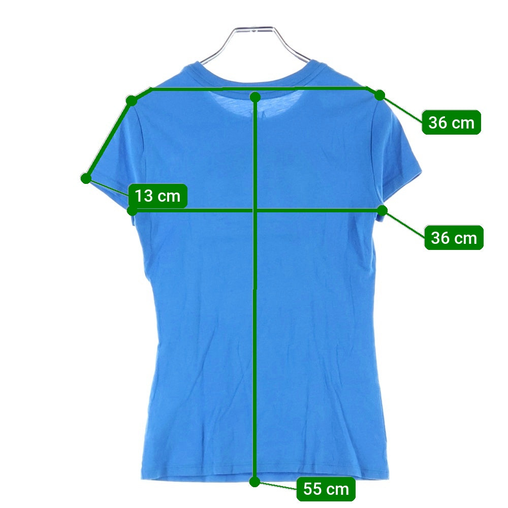 Armani Exchange(アルマーニ エクスチェンジ) ロゴプリントクルーネック半袖Tシャツ カットソー ブルー