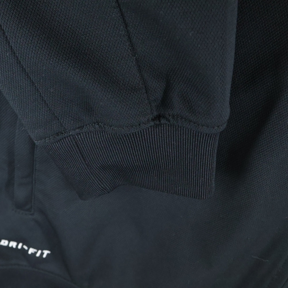 NIKE(ナイキ) スウォッシュロゴ刺繍 スタンドカラー ジップアップ ジャケット ブラック