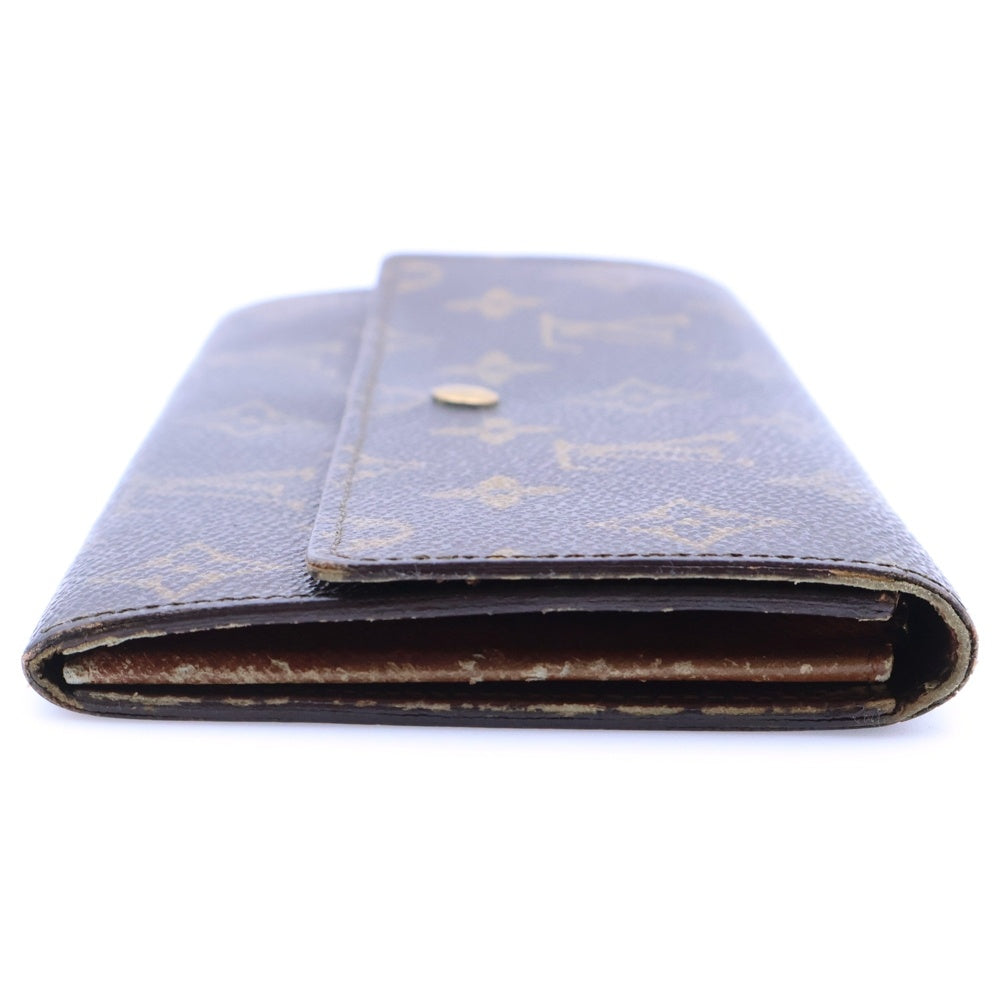 LOUIS VUITTON(ルイヴィトン) ポシェット ポルトモネ クレディ モノグラム PVC ロングウォレット 長財布 ブラウン