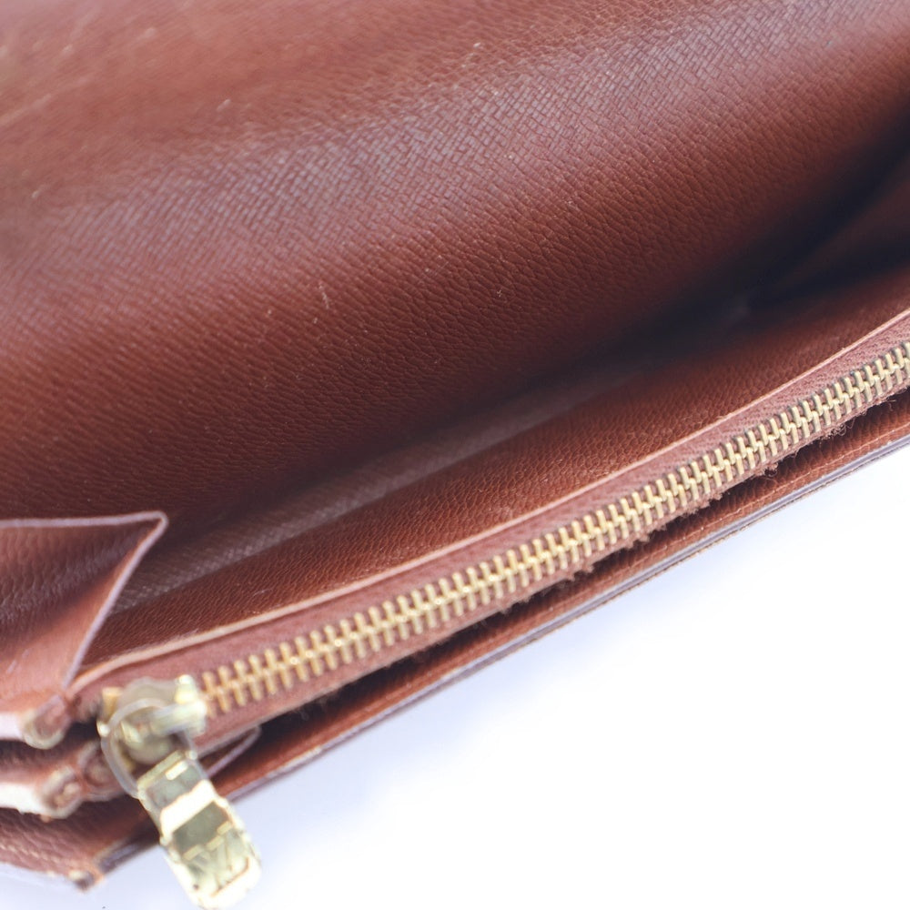 LOUIS VUITTON(ルイヴィトン) ポシェット ポルトモネ クレディ モノグラム PVC ロングウォレット 長財布 ブラウン