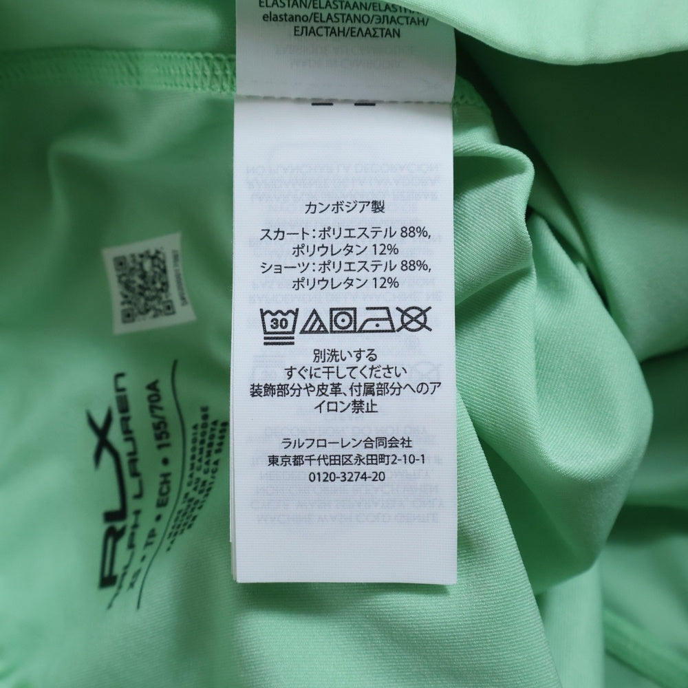 LAUREN RALPH LAUREN(ローレンラルフローレン) RLX プリーツミニスカート ミントグリーン レディース