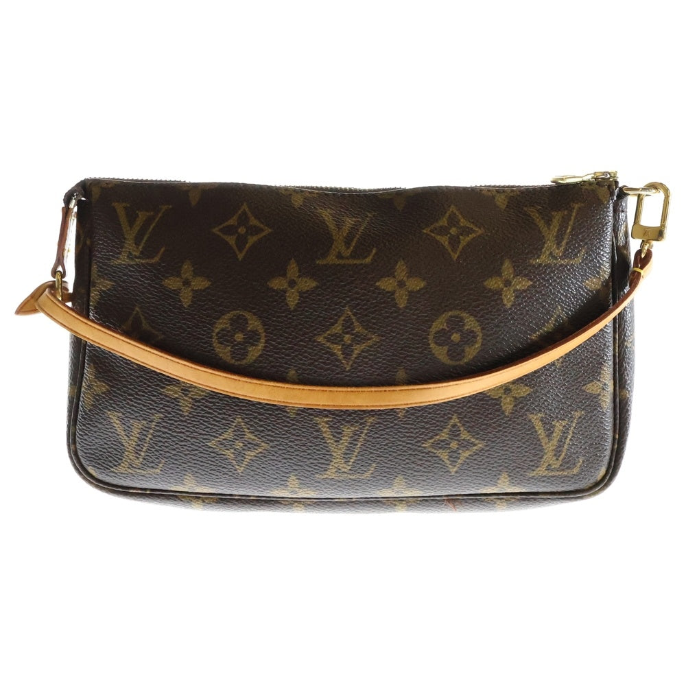 LOUIS VUITTON(ルイヴィトン) モノグラム ポシェットアクセソワール レザーポーチ ブラウン PVC M51980