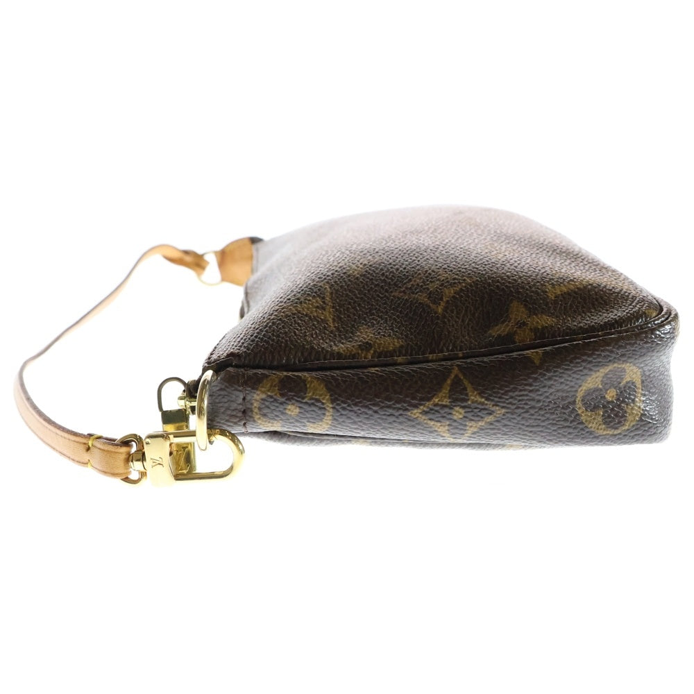 LOUIS VUITTON(ルイヴィトン) モノグラム ポシェットアクセソワール レザーポーチ ブラウン PVC M51980