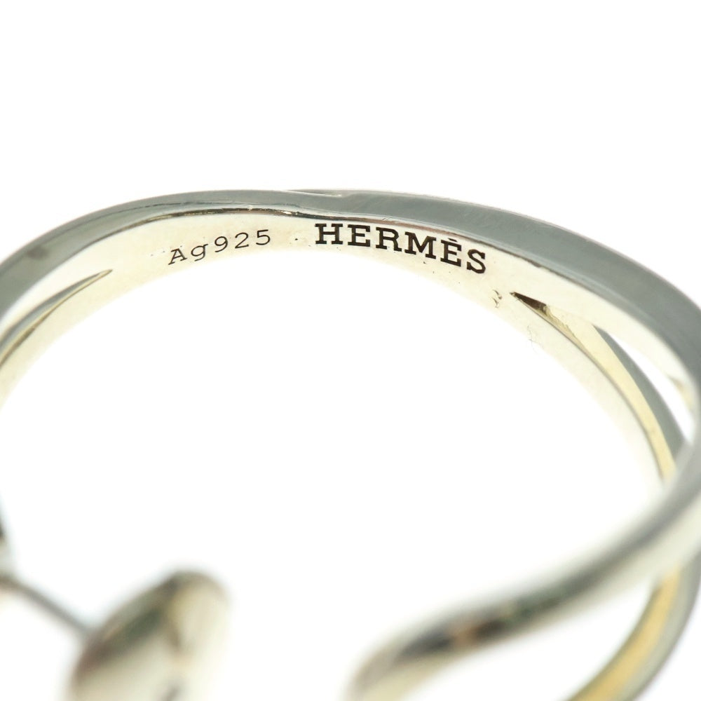 HERMES シルバー フープピアス　2025年春購入 メルちゃん エルメス フープピアス Loop ループ ピアス MM HERMES