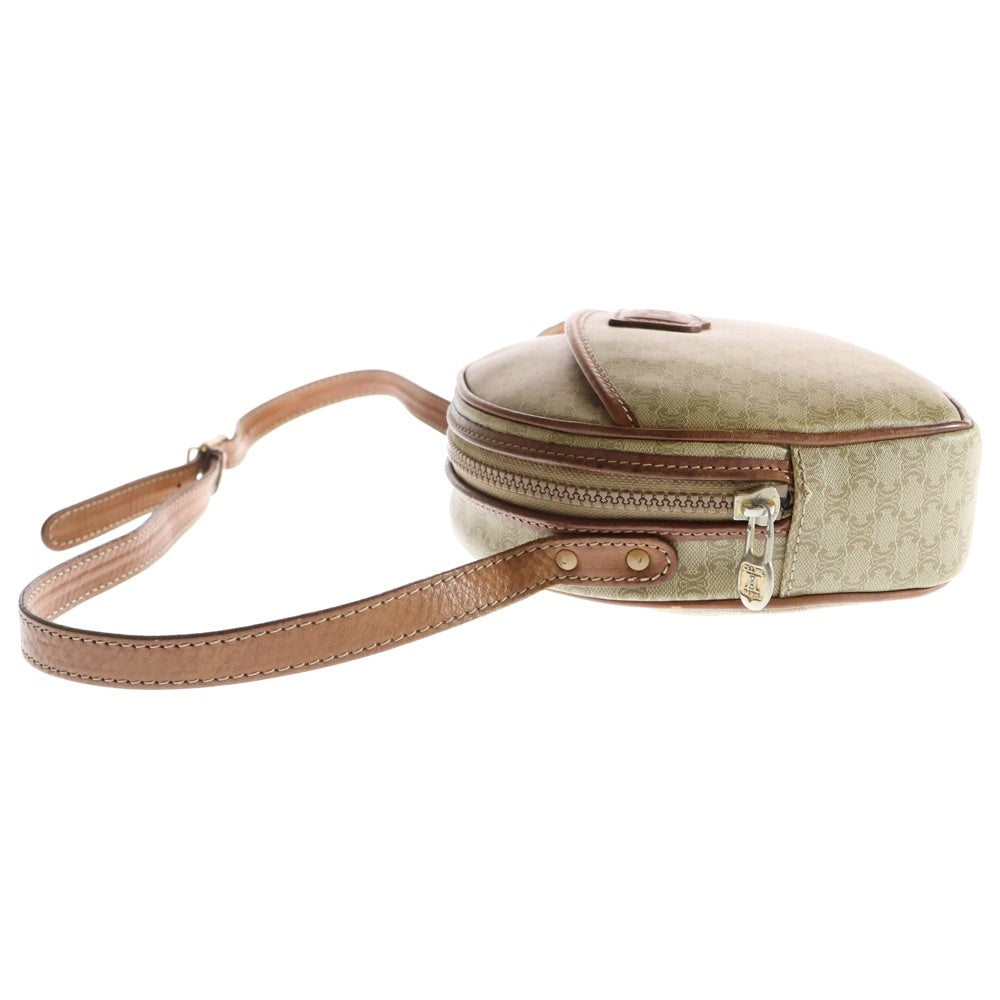 CELINE(セリーヌ) マカダム ショルダーバッグ ベージュ PVC×レザー M08