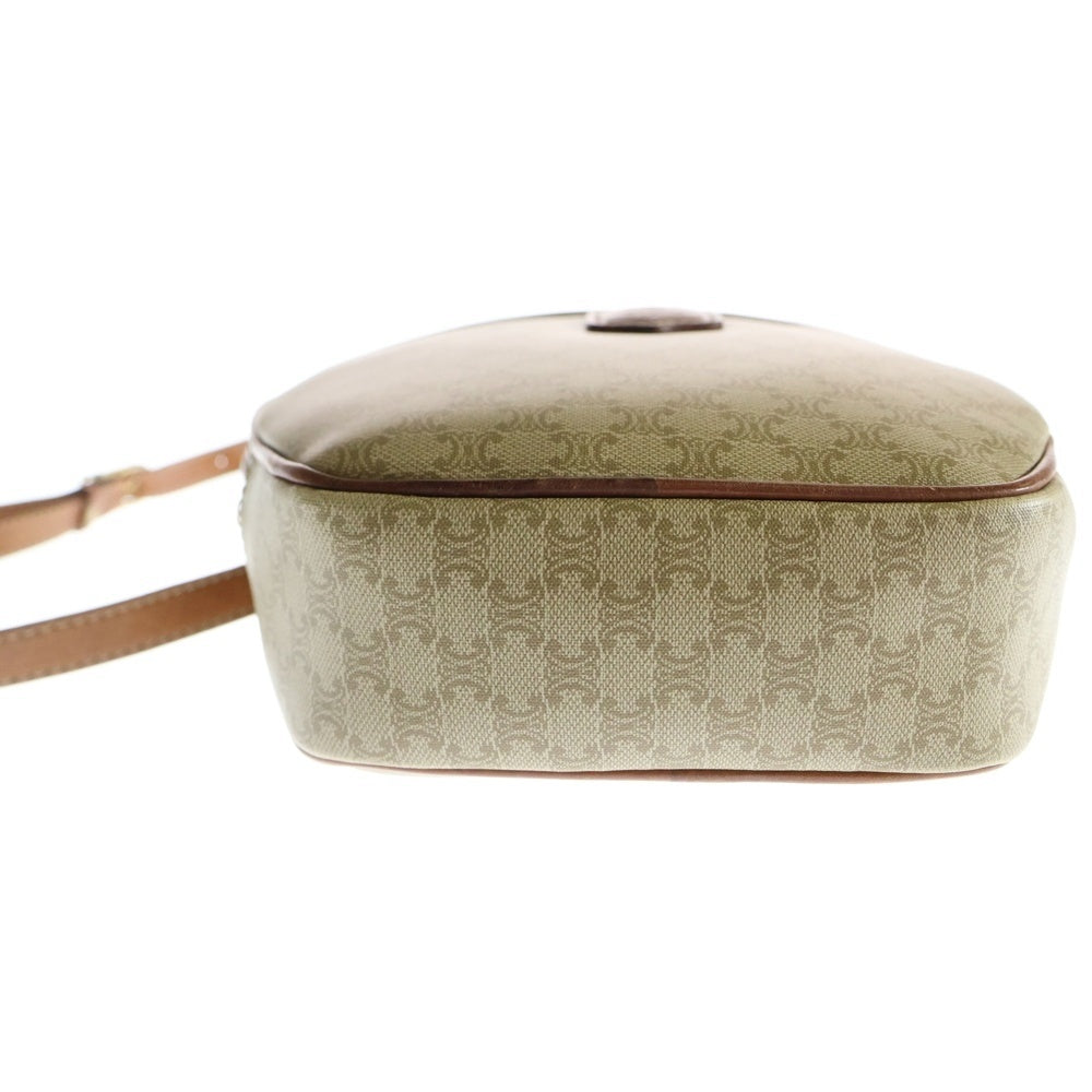 CELINE(セリーヌ) マカダム ショルダーバッグ ベージュ PVC×レザー M08