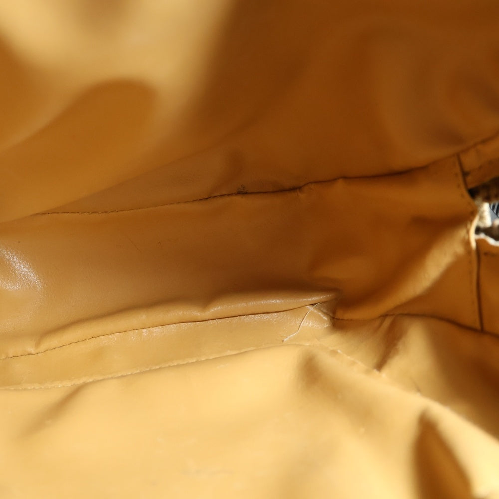 CELINE(セリーヌ) マカダム ショルダーバッグ ベージュ PVC×レザー M08