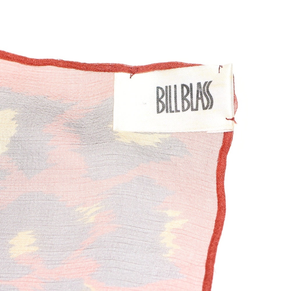 BILLBLASS(ビルブラス) レオパード柄シルクスカーフ オレンジ/ブラウン レディース