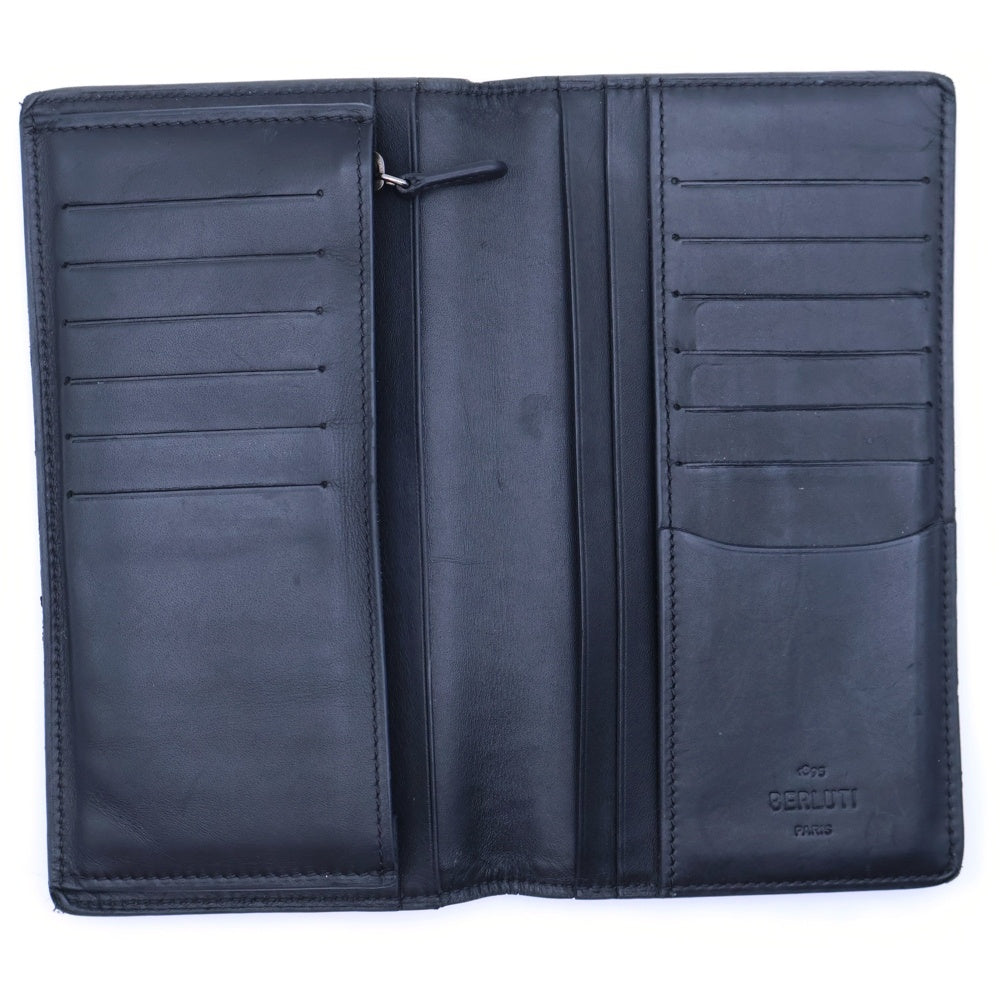 Berluti(ベルルッティ) カリグラフィ サンタル スクリット 二つ折り長財布 レザーロングウォレット