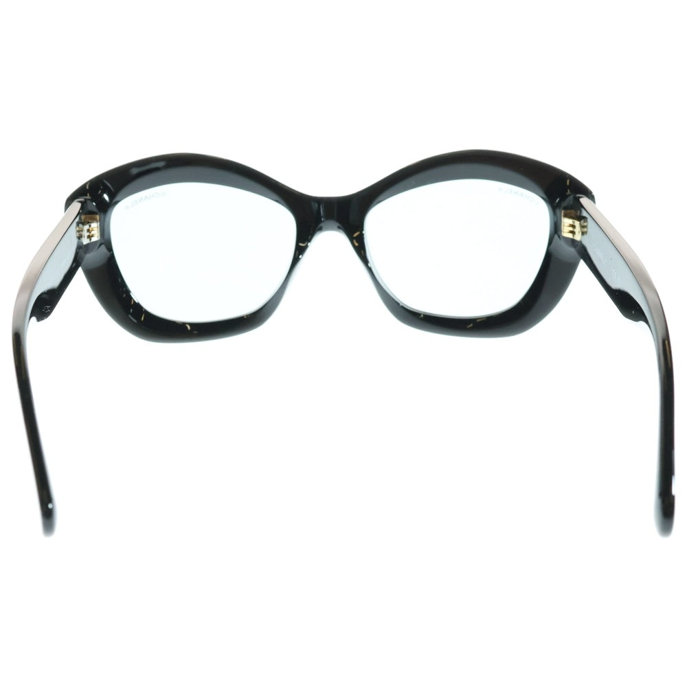 CHANEL(シャネル) キャッツアイシェイプ ロゴ サングラス ブラック