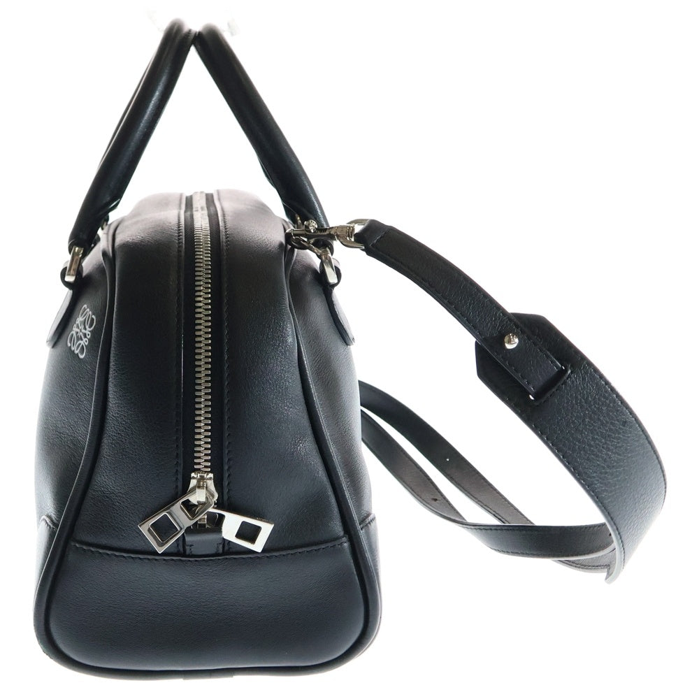 【さらに値下げ】ロエベ　ハンドバッグ　黒　レザー　2way 新着ファッション - 【さらに値下げ】ロエベ ハンドバッグ 黒