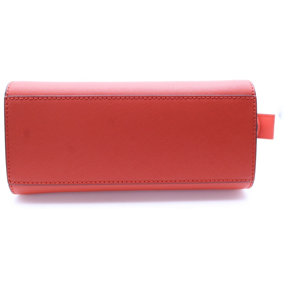 MICHAEL KORS(マイケルコース) ロゴプレート PVC ショルダーバッグ ゴールド金具 オレンジ