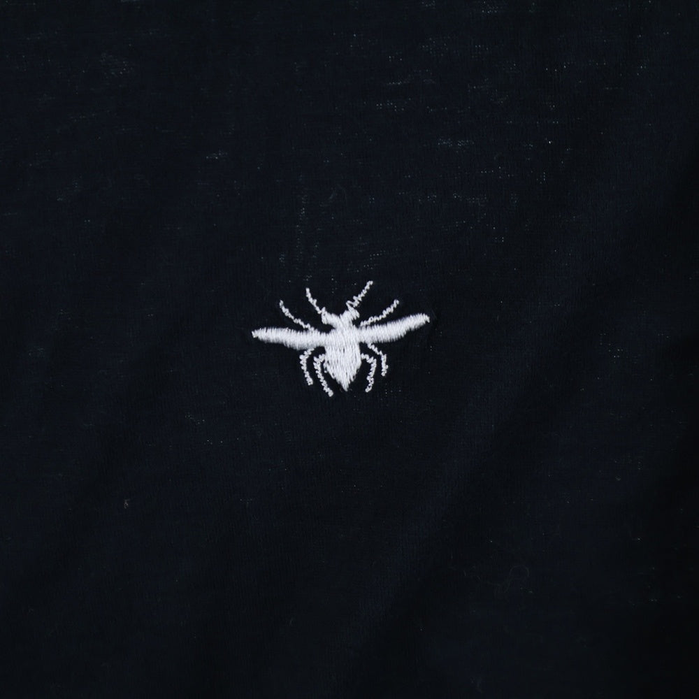 Dior HOMME(ディオールオム) BEE ワンポイント刺繍 Vネック 半袖Tシャツ カットソー ネイビー