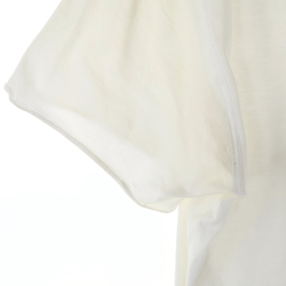 lucien pellat-finet(ルシアンペラフィネ) スタッズ付スカルプリント半袖Tシャツ カットソー ホワイト