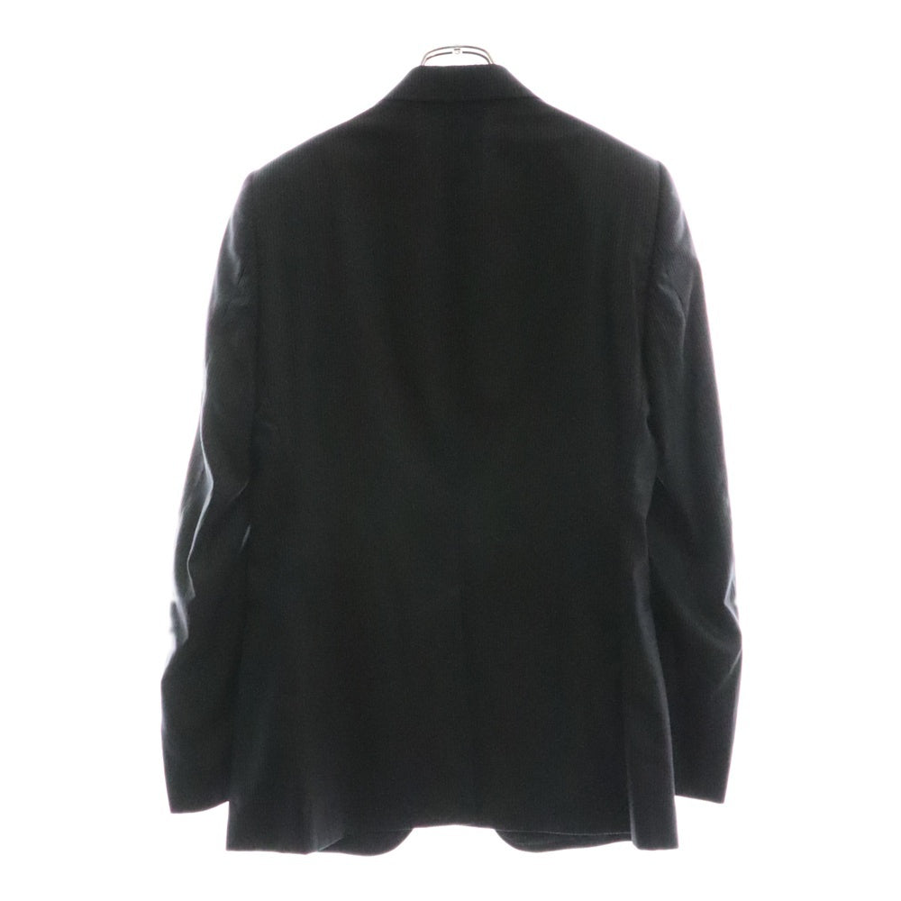 EMPORIO ARMANI(エンポリオアルマーニ) ストライプ柄セットアップ ウールジャケット スラックスパンツ ブラック