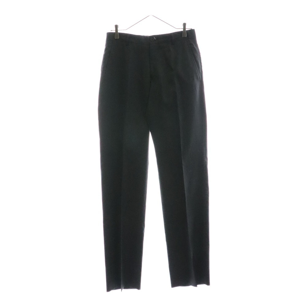 EMPORIO ARMANI(エンポリオアルマーニ) ストライプ柄セットアップ ウールジャケット スラックスパンツ ブラック