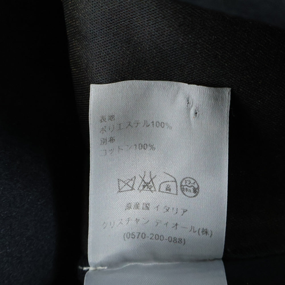 Dior HOMME(ディオールオム) 14AW ポリエステル コットン 切り替え クルーネック 半袖Tシャツ カットソー ブラック 463J607Z0193