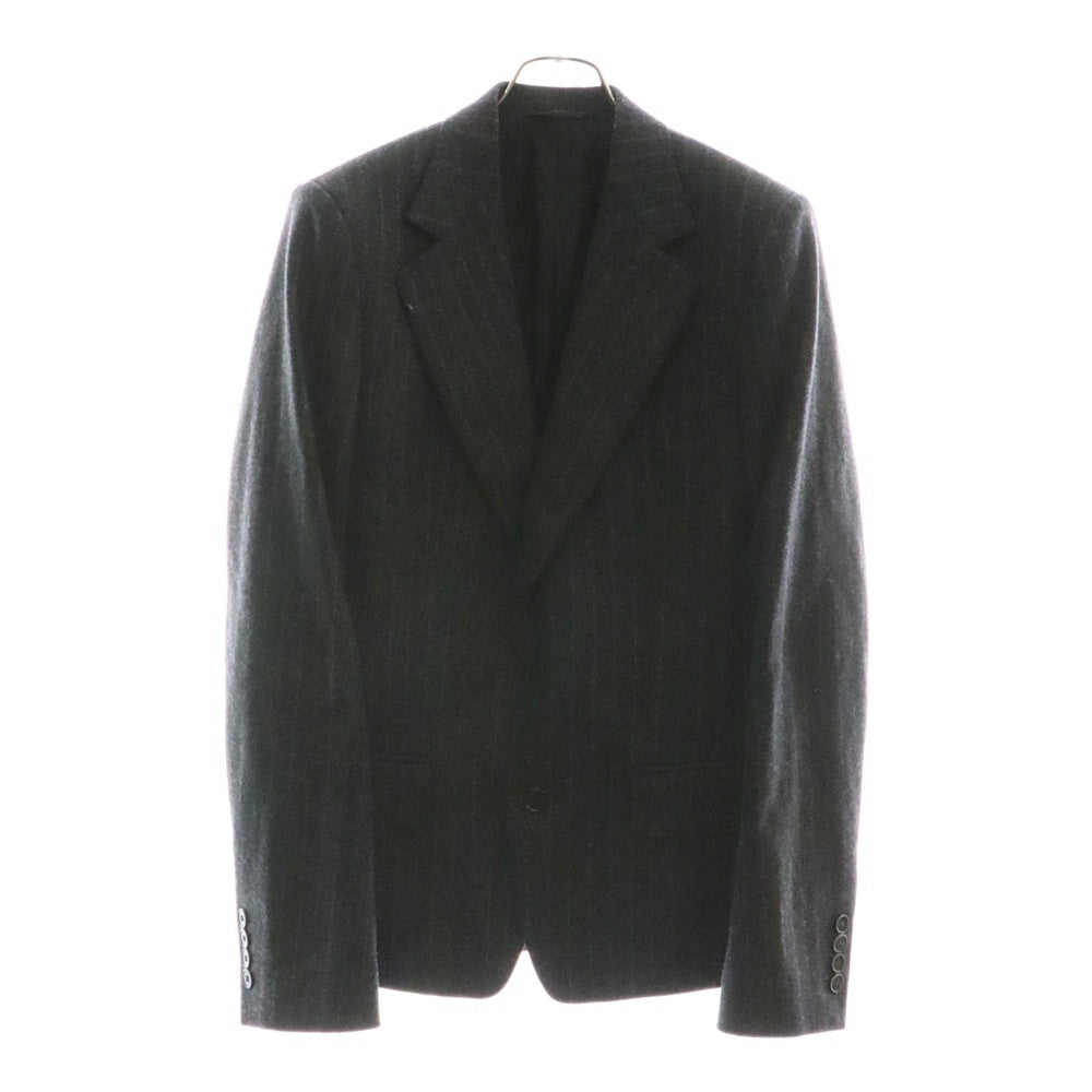 DOLCE & GABBANA(ドルチェアンドガッバーナ) チョークストライプ総柄 ウール 2B テーラードジャケット グレー G2AV2T/FR2PN