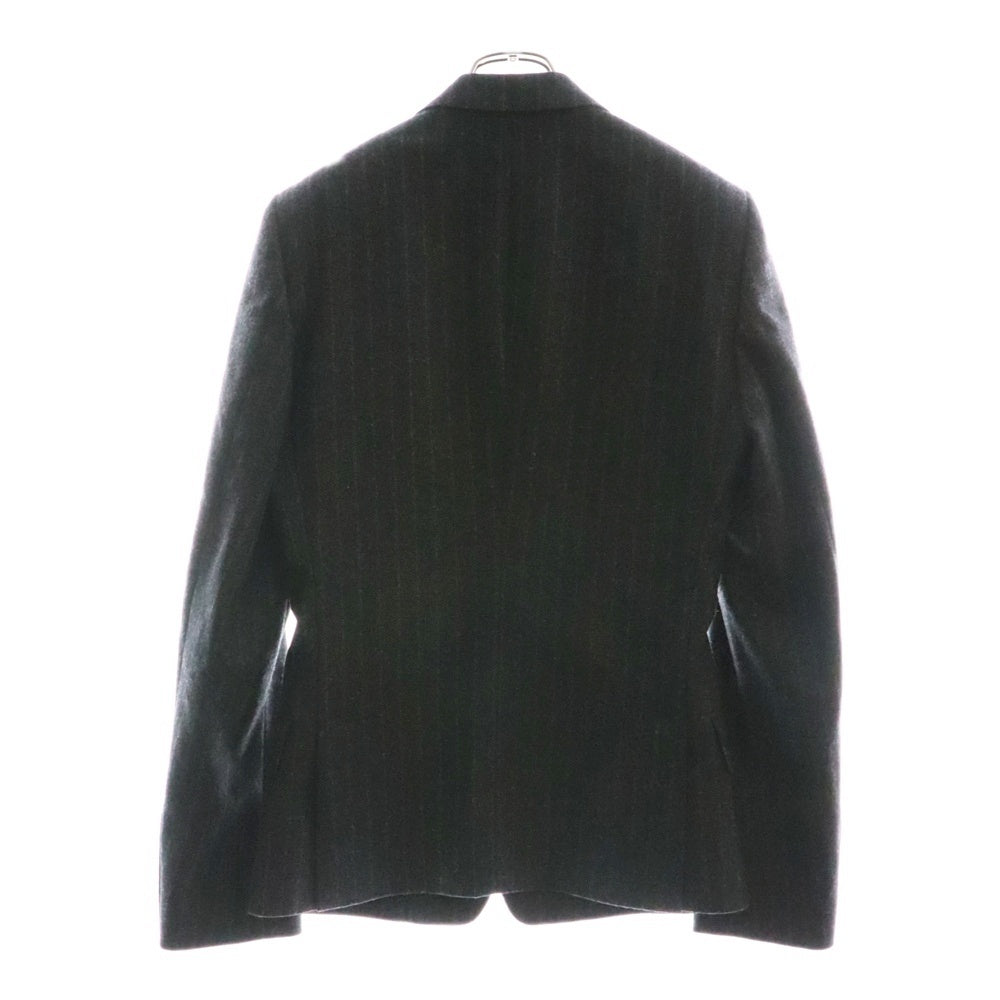 DOLCE & GABBANA(ドルチェアンドガッバーナ) チョークストライプ総柄 ウール 2B テーラードジャケット グレー G2AV2T/FR2PN