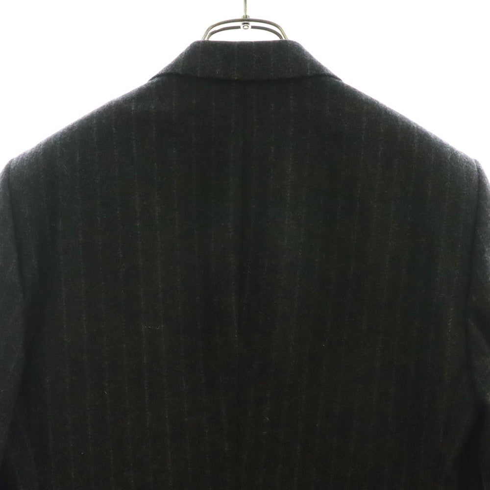 DOLCE & GABBANA(ドルチェアンドガッバーナ) チョークストライプ総柄 ウール 2B テーラードジャケット グレー G2AV2T/FR2PN