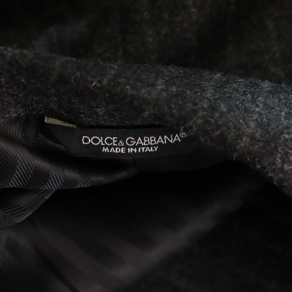 DOLCE & GABBANA(ドルチェアンドガッバーナ) チョークストライプ総柄 ウール 2B テーラードジャケット グレー G2AV2T/FR2PN