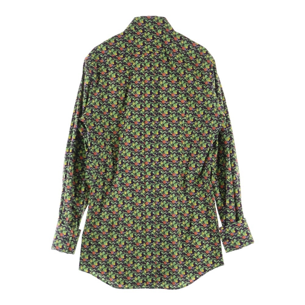 DOLCE & GABBANA(ドルチェアンドガッバーナ) フラワープリント コットン長袖シャツ ブラウス マルチカラー