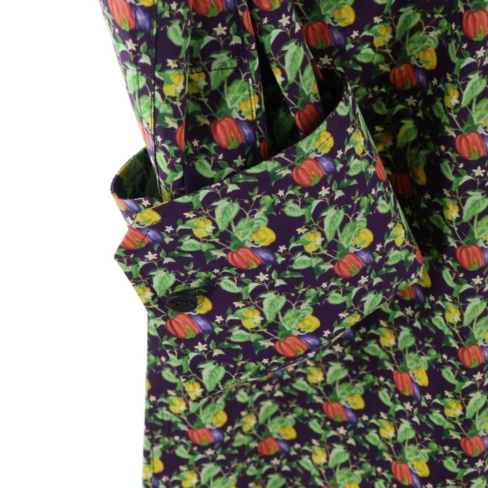 DOLCE & GABBANA(ドルチェアンドガッバーナ) フラワープリント コットン長袖シャツ ブラウス マルチカラー