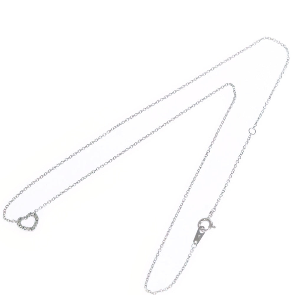 Folli Follie(フォリフォリ) ハートモチーフ ラインストーン チェーンネックレス シルバー レディース