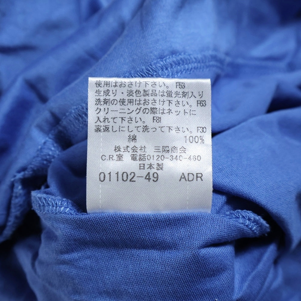 BURBERRY BLUE LABEL(バーバリーブルーレーベル) ハトメデザイン ポケット付半袖ワンピース ブルー レディース