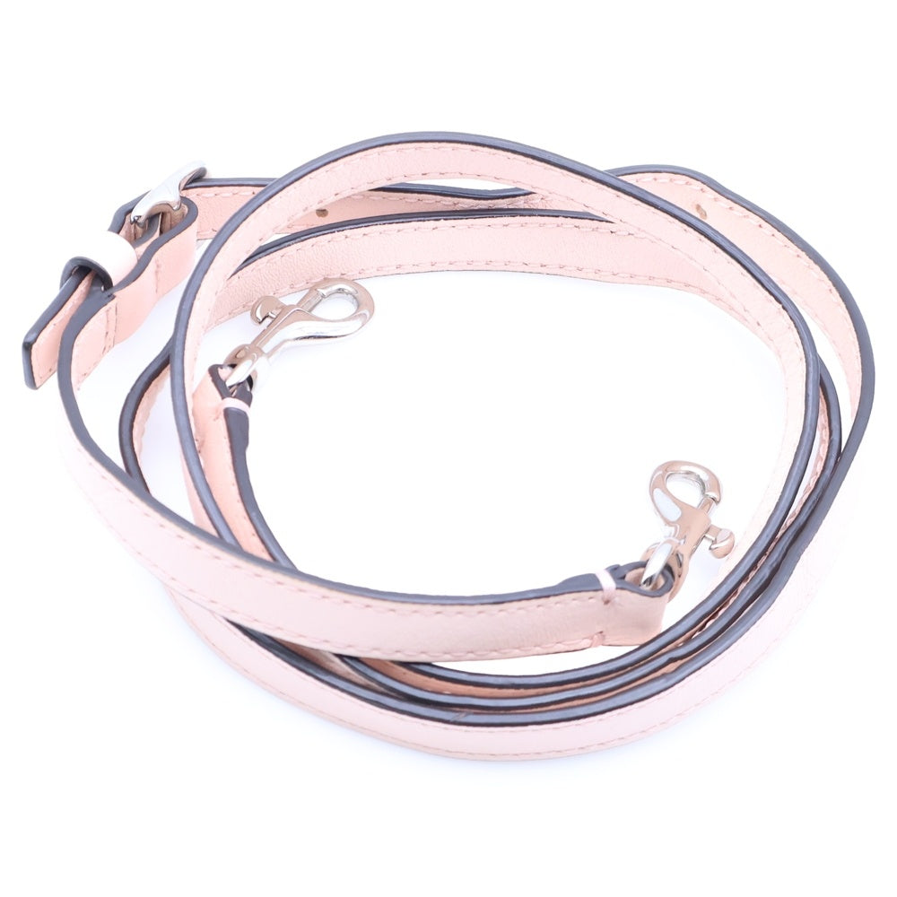 COACH(コーチ) タッセル レザー 2WAY ハンド ショルダーバッグ シルバー金具 ピンク