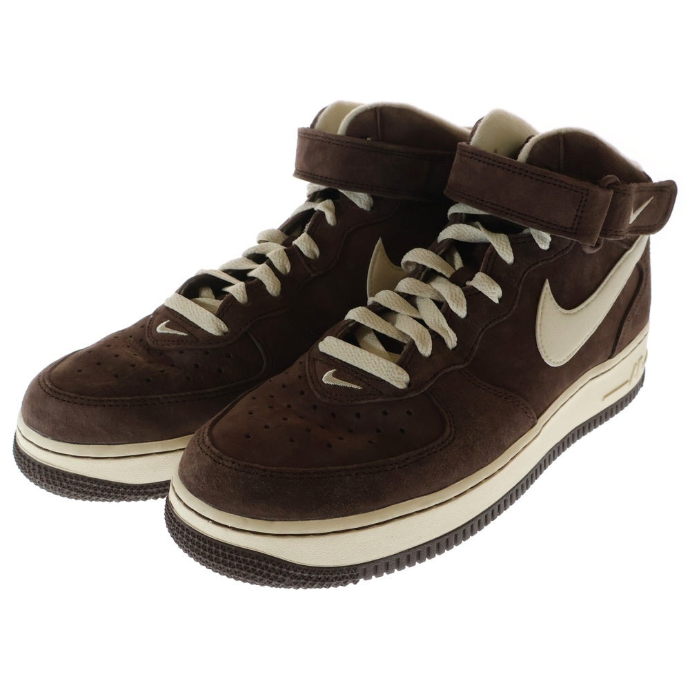 NIKE(ナイキ) AIR FORCE 1 MID 07 QS CHOCOLATE エアフォース1 チョコレート ミッドカットスニーカー ブラウン US9/27cm DM0107-200