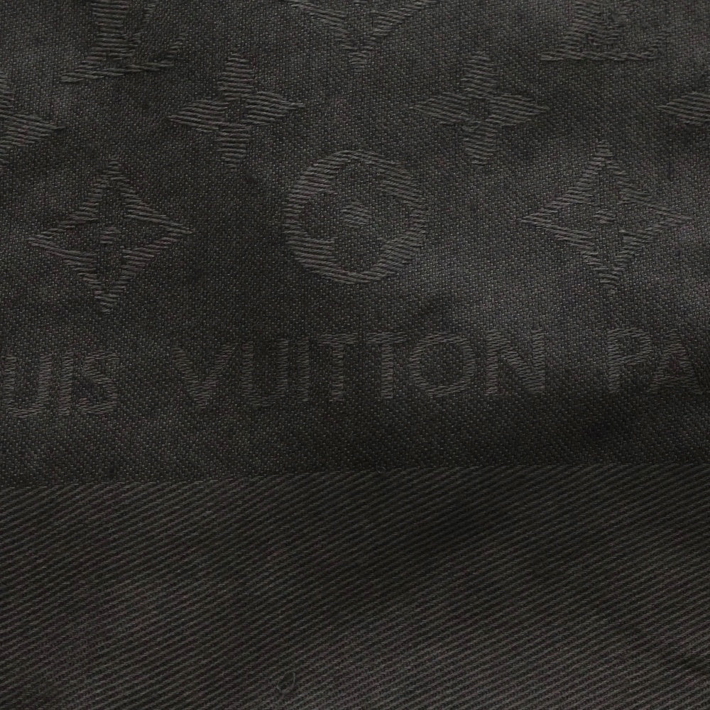 LOUIS VUITTON(ルイヴィトン) モノグラム ストール ダークグレー シルク×ウール 402336