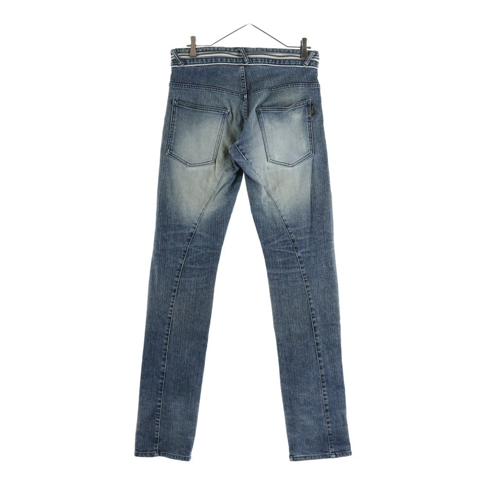 MORGAN HOMME(モルガンオム) ジップフライデニムパンツ ブルー