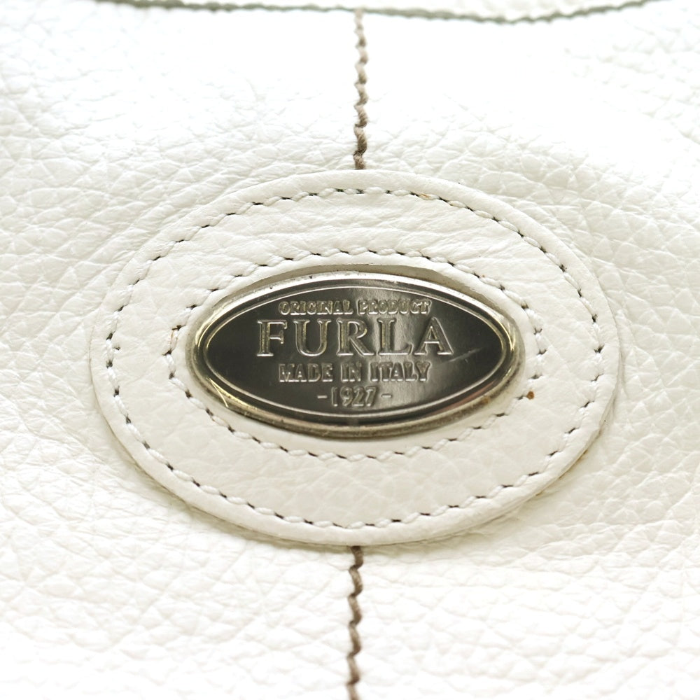 FURLA(フルラ) ハンドバッグ ミニトートバッグ ホワイト レザー