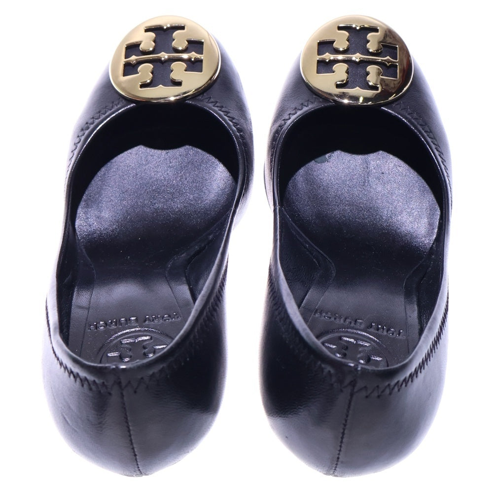 TORY BURCH(トリー バーチ) ダブルT ヒールパンプス シューズ ブラック ゴールド金具 レディース