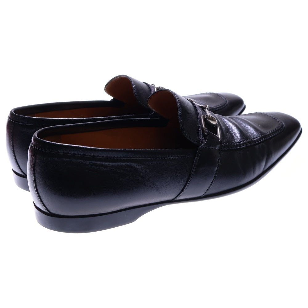GUCCI(グッチ) ホースビット レザー ローカットシューズ ローファー シルバー金具 ブラック 190004