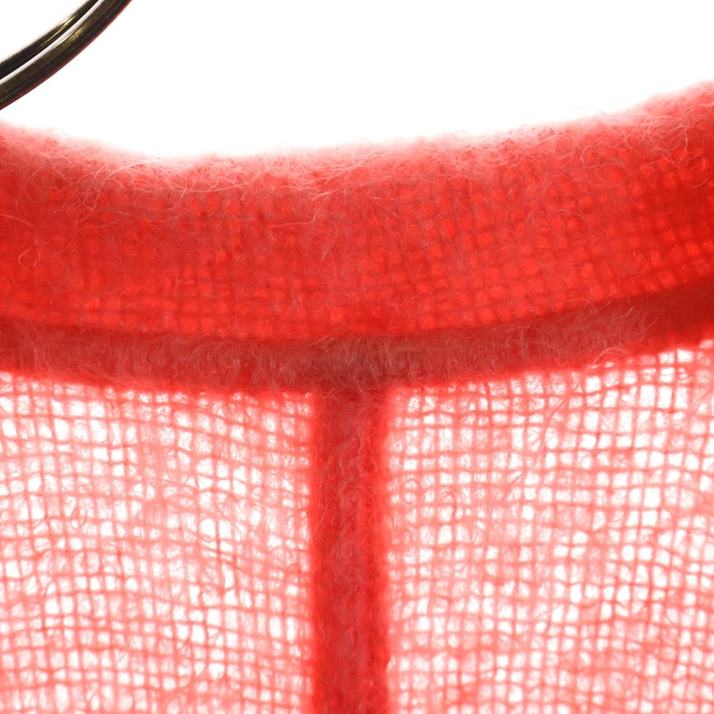 Christian Dior(クリスチャンディオール) モヘア ウール シルクパイピング ニット テーラードジャケットジャケット カーディガン ピンク J702390