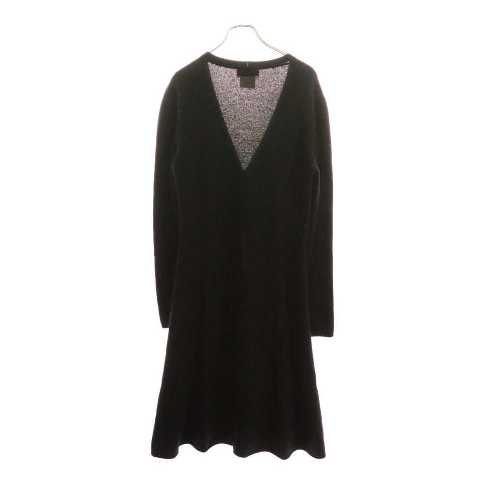 CHANEL(シャネル) 00AW スクエアココマークボタン カシミヤニット ロング カーディガン ブラック レディース P16698W02694