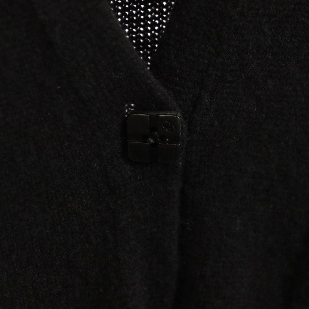 CHANEL(シャネル) 00AW スクエアココマークボタン カシミヤニット ロング カーディガン ブラック レディース P16698W02694