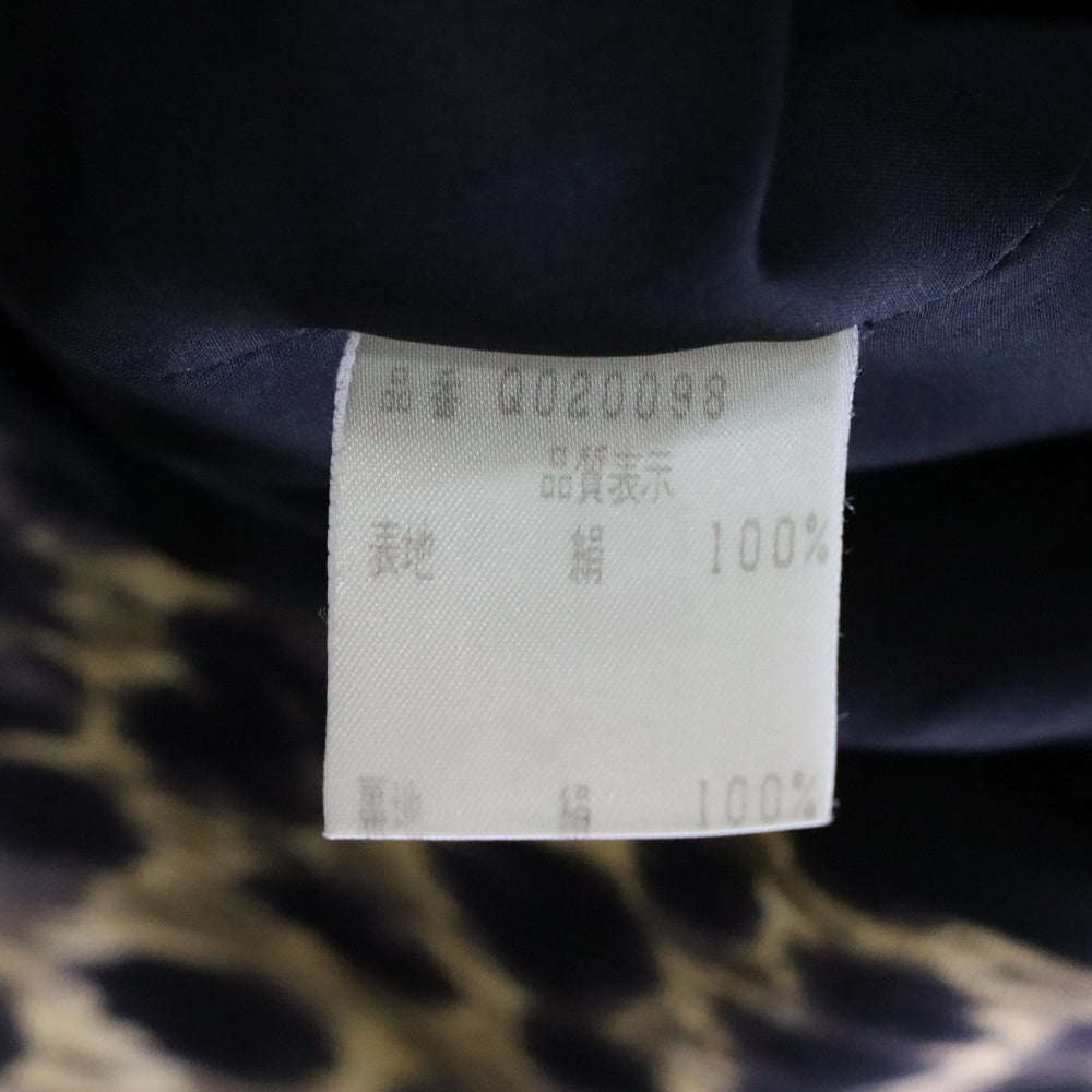 Christian Dior(クリスチャンディオール) ウッドボタン レオパードシングルテーラードジャケット ブラック/イエロー Q020098