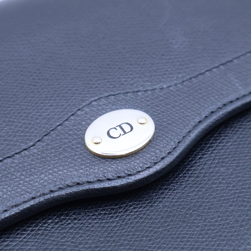 Christian Dior(クリスチャンディオール) チェーンショルダーバッグ ミニバッグ ブラック ゴールド金具 レザー