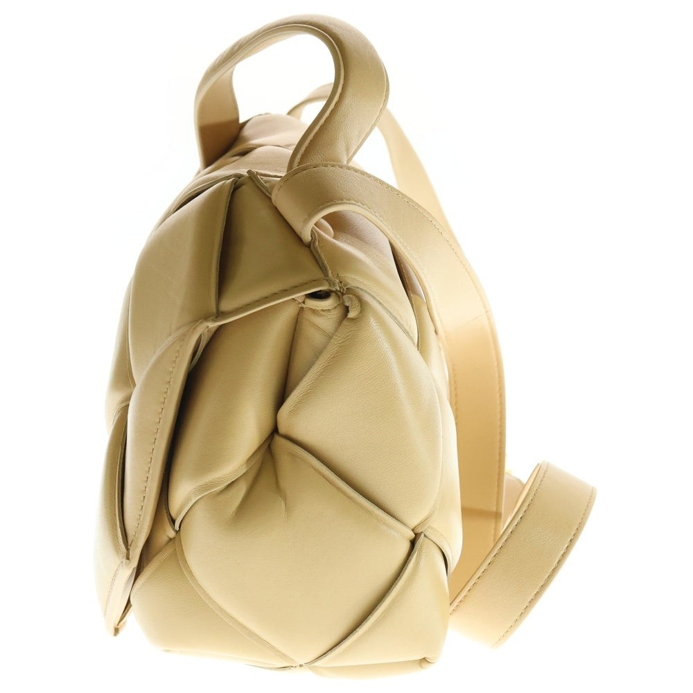 BOTTEGA VENETA(ボッテガヴェネタ) マキシイントレチャート トップハンドル パデット 2WAYショルダーバッグ ベージュ レザー