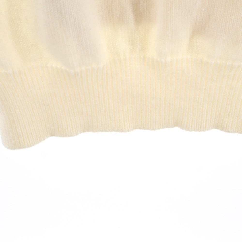 CELINE(セリーヌ) トリオンフ ロゴ刺繍 クルーネックカシミヤ長袖セーター ニット ベージュ