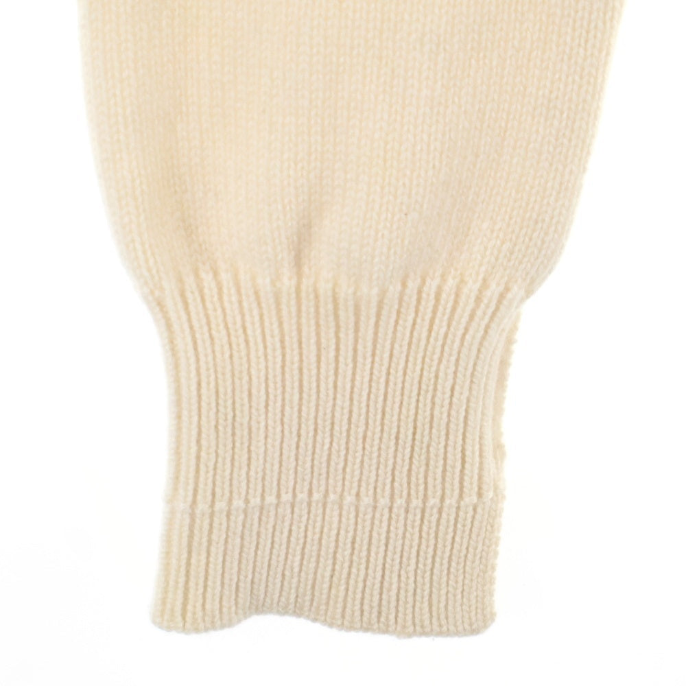 CELINE(セリーヌ) トリオンフ ロゴ刺繍 クルーネックカシミヤ長袖セーター ニット ベージュ