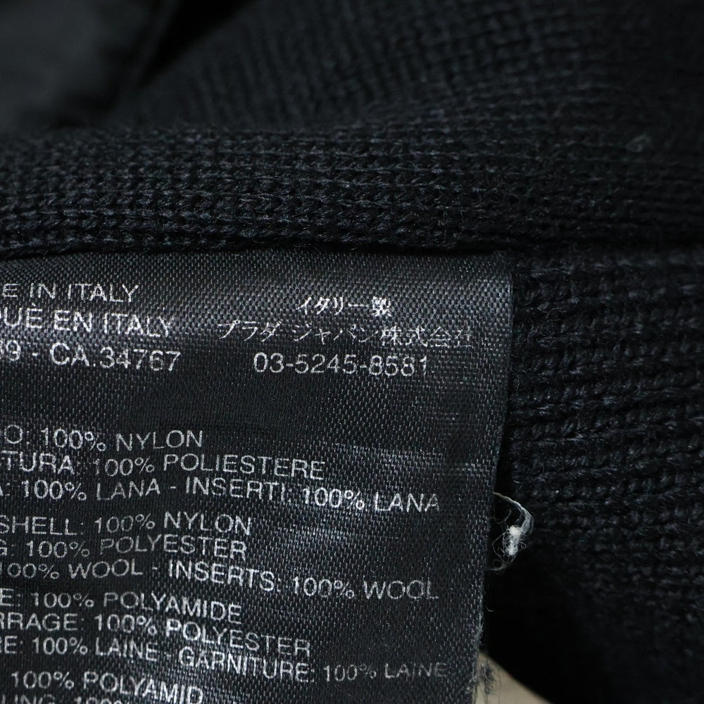 PRADA SPORT(プラダ スポーツ) ロゴ ナイロンフィールドジャケット ブルゾン ブラック RN98339 CA34767