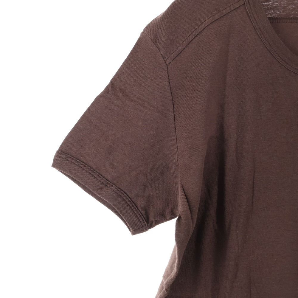 DOLCE & GABBANA(ドルチェアンドガッバーナ) ヘンリーネック半袖シャツ ブラウン