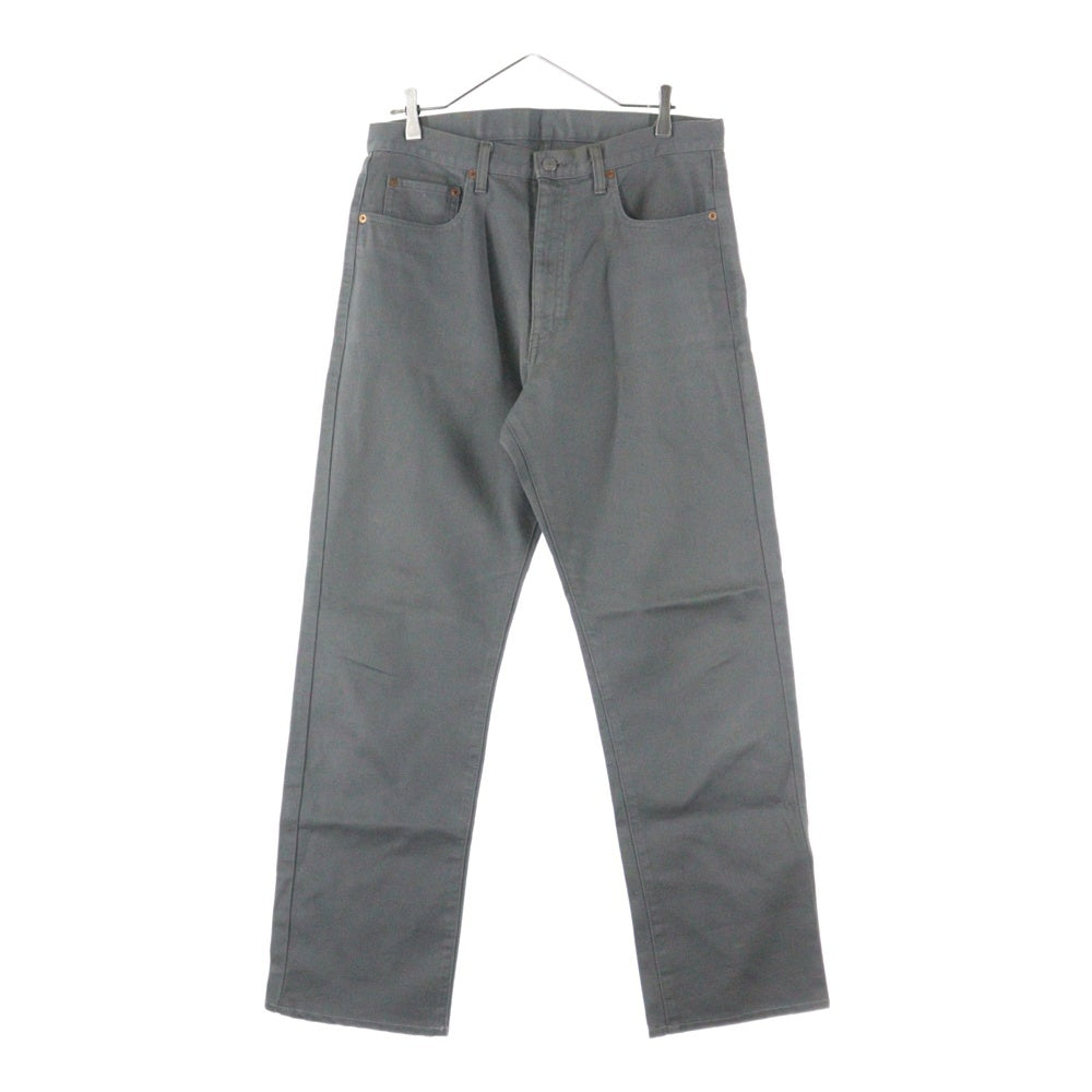 BEAMS(ビームス) コットンストレートパンツ グレー