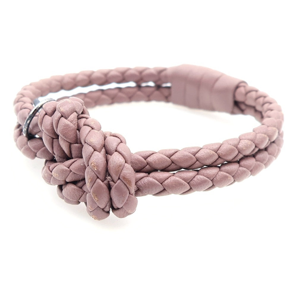 BOTTEGA VENETA(ボッテガヴェネタ) イントレチャート レザー ブレスレット ブラウン