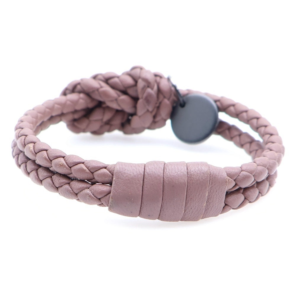 BOTTEGA VENETA(ボッテガヴェネタ) イントレチャート レザー ブレスレット ブラウン