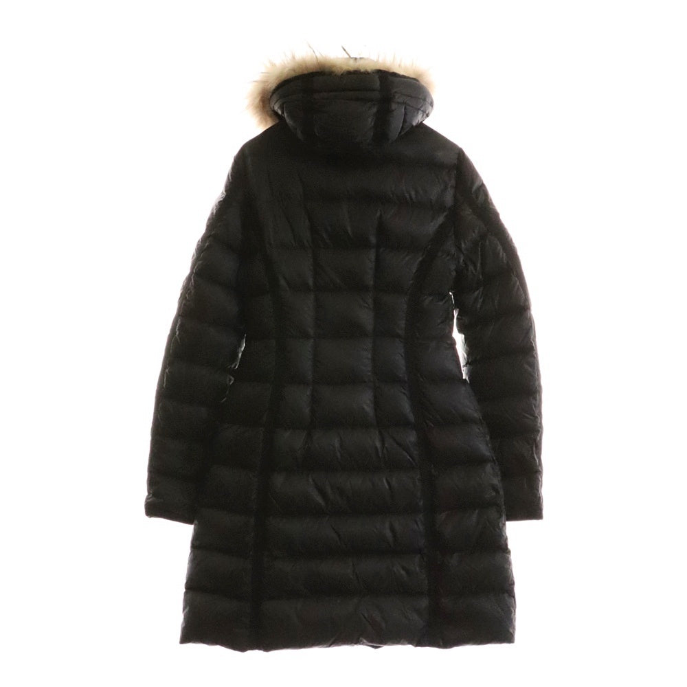 MONCLER(モンクレール) HERMIFUR エルミファー フーデッド ジップアップ ロング ダウン ジャケット コート ブラック レディース 420934995615 53048